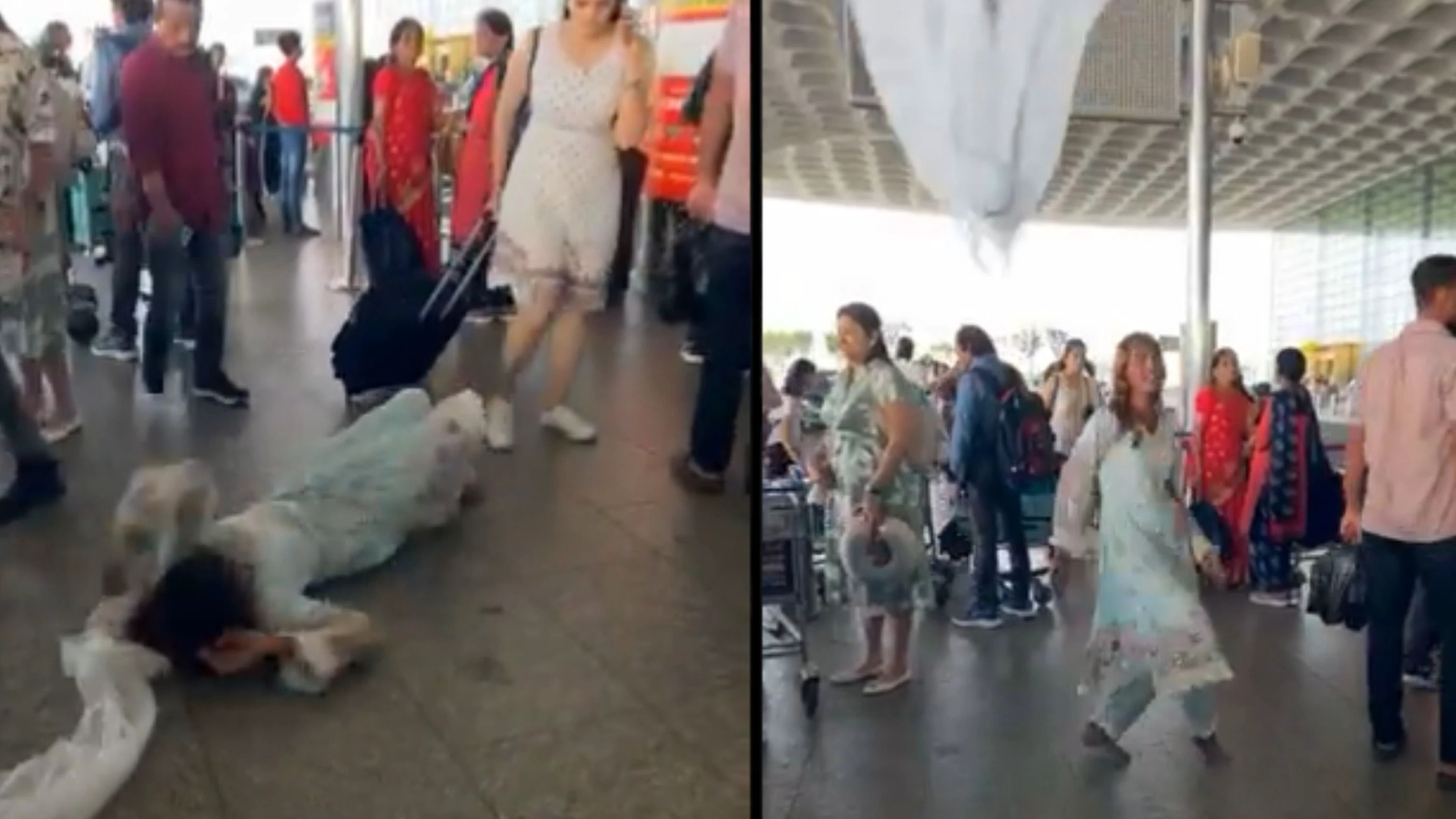 Woman Dancing at Airport Goes Viral, Netizens Call Her Infectious Virus | WATCH