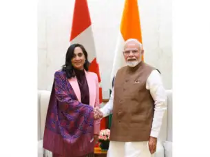 PM Modi highlights "forward-looking strategic parternship" with Canada in meeting with FM Anita Anand