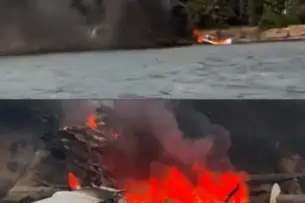 Terrifying moment Kenmore Air seaplane crashes into sea caught on camera