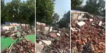নিরাপত্তাজনিত কারণে প্রধানমন্ত্রী মোদীর বাসভবনের কাছে রেস কোর্স রোডের প্রায় ১০০ একর এলাকা জুড়ে অবৈধ নির্মানের উপর চলছে বুলডোজার ; মন্দির ভাঙা পড়লেও বামপন্থীদের নজরে পড়ছে খালি মসজিদ