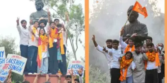 দিল্লি বিশ্ববিদ্যালয়ে ছাত্র সংসদ নির্বাচনে এবিভিপির বিপুল জয়; এনএসইউ-এর বিদ্রোহী সহ-সভাপতি নির্বাচিত হয়েছে