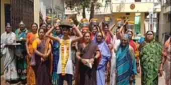 ಮಳೆಗಾಗಿ ಹುನಗುಂದದಲ್ಲಿ ಗುರ್ಜಿ ಪೂಜೆ; ಸಂಪ್ರದಾಯಕ್ಕೆ ಮೊರೆ ಹೋದ ಜನತೆ