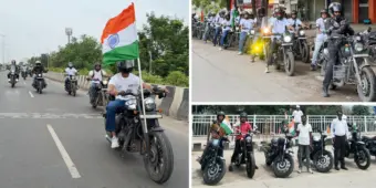 భారతదేశం 80వ స్వాతంత్ర్య దినోత్సవం వేడుక చేయడానికి ఐక్యమైన 2,000 మంది జావా, యెజ్డీ BSA  రైడర్స్..