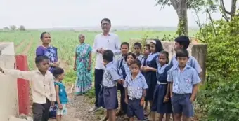 शाळेजवळ बिबट्याचा वावर; विद्यार्थी, पालकांमध्ये भीतीचे वातावरण