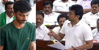 "சட்டப்பேரவையில் தந்தை உரையைக் காண வந்த மகன்!": பார்வையாளர்கள் மாடத்திலிருந்து அவை நிகழ்வுகளைக் கவனித்த இன்பநிதி!