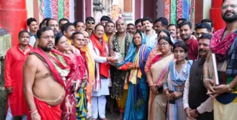 लिंगराज मंदिर पहुंचे CM विष्णु देव साय, सपत्नीक की पूजा-अर्चना: छत्तीसगढ़ की सुख-समृद्धि और खुशहाली की कामना की