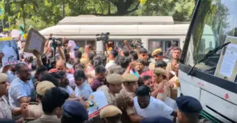 Mass Protest in Delhi Against Chief Election Commissioner Gyanesh Kumar