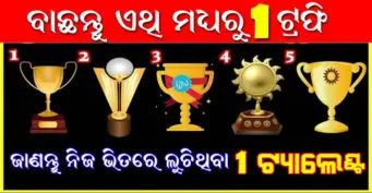 ପସନ୍ଦ କରନ୍ତୁ ଏହା ଭିତରୁ ଗୋଟିଏ ଟ୍ରଫି ଓ ଜାଣନ୍ତୁ ଆପଣଙ୍କ ଭିତରେ ଲୁଚି ରହିଥିବା ଟ୍ୟାଲେନ୍ଟ ବିଷୟରେ