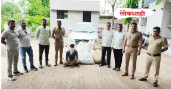 चारचाकीसह ५.१७ लाखांचा गुटखा जप्त