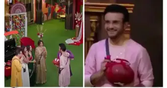 বিগ বস সমাচার - বিগ বসের মঞ্চে মিষ্টির হাঁড়ি নিয়ে সৌরভের প্রবেশ