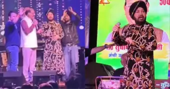 Uttarakhand Minister Subodh Uniyal Confronts 'Drunk' Daler Mehndi At Navratri Fair: "Unable To Even Speak, How Will You Sing?"