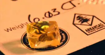 Six-Carat Yellow Diamond Discovered At Arkansas Park Open To Public Prospectors