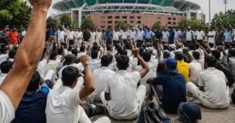 इकाना में क्रिकेटरों का ऐसा प्रदर्शन क्यों? 250 खिलाड़ी सड़क पर उतरे, अब सितंबर में होने वाला है बड़ा धमाका!