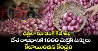 ఢిల్లీలో రూ.35కే కేజీ ఉల్లి ..దేశ రాజధానికి 1000 మెట్రిక్ టన్నులు కేటాయించిన కేంద్రం