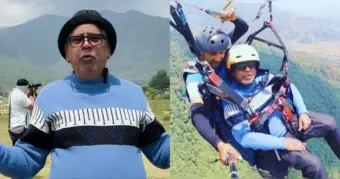 Bihar's 72-Year-Old Man Goes Paragliding At Nearly 24,000 Feet In Himachal Pradesh - Watch