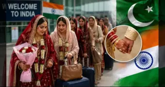 ஓராண்டு காத்திருப்பு முடிந்தது! இந்திய கணவர்களை கரம் பிடிக்க பாகிஸ்தானில் இருந்து 150 மணப்பெண்கள் வருகை!