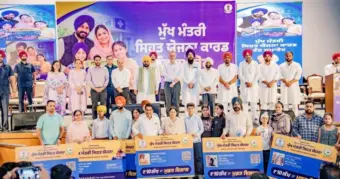 CM Bhagwant Singh Mann launches the Distribution of 1.26 Crore Mukh Mantri Sehat Cards, Providing Security Cover To 54 Lakh Families
