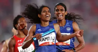 Vithya Ramraj anchors India to 4x400m relay gold at Asian Games