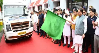 CM Dhami flags off first batch of Kailash Mansarovar Yatra