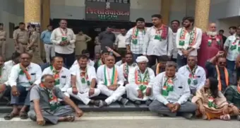પાટણમાં કોંગ્રેસ દ્વારા ભાવનગર દારૂ કાંડના વિરોધમાં ધરણાં યોજાયા