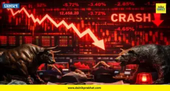 Stock Market Crash : 'या' कारणामुळे शेअर बाजारात हाहाकार! सेन्सेक्स 1,124 अंकांनी कोसळला; 6 महिन्यांच्या नीचांकी पातळीवर