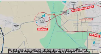 Godhavi TP rejig  alters plot sizesRevised Scheme No. 457 deletes a 1,148-sq-m institutional-educational plot; sports plot shrinks from 33,182 sq m to 20,831 sq m