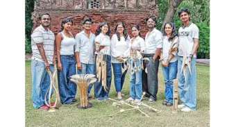 NID students' bamboo works head to LondonInstallations, made during Design Workshop at NID, to be displayed at London Design Festival