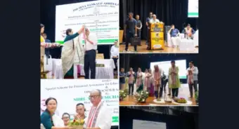 Manipur CM distributes welfare benefits to IDP labour card holders