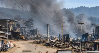 Nagaland: 19 houses burned, 19 vehicles damaged in Yimkhiung-Tikhir clash in Kiphire