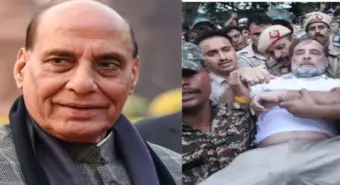"बांग्लादेश की तरह भारत में भी सरकार बदलने की साजिश!" राहुल गांधी और विपक्ष पर बरसे राजनाथ सिंह!