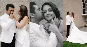`20 years of love': Tamil actor couple Suriya and Jyotika renew wedding vows two decades later