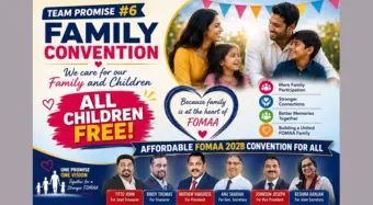2028 ഫോമാ ഫാമിലി കണ്‍വന്‍ഷനില്‍ എല്ലാ കുട്ടികള്‍ക്കും സൗജന്യ പ്രവേശനം: ടീം പ്രോമിസിന്റെ ആറാമത്തെ ചരിത്ര വാഗ്ദാനം
