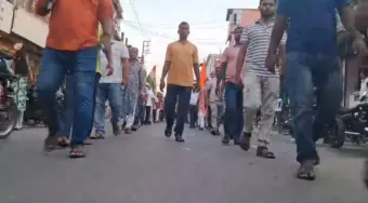 ছাত্র আন্দোলনের নামে দেশবিরোধী কার্যকলাপের অভিযোগ, ফালাকাটায় বিক্ষোভ ও পথসভা।