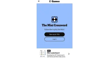 Today's NYT Mini Crossword Answers for September 15, 2026