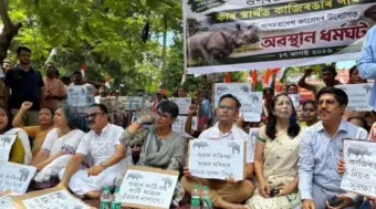 काजीरंगा के आसपास अवैध कोयला खनन के खिलाफ कांग्रेस का विरोध