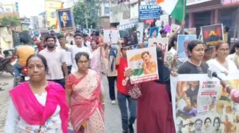 NEET প্রশ্নপত্র ফাঁসের প্রতিবাদে মেদিনীপুরে ছাত্র মিছিল, স্বচ্ছ পরীক্ষা ব্যবস্থার দাবি।