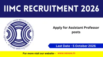 IIMC Recruitment 2026 : Apply for Assistant Professor posts