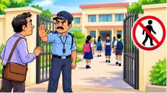 રાજ્યની શાળાઓના પરિસરમાં બિન અધિકૃત વ્યક્તિના પ્રવેશ પર પ્રતિબંધ