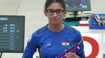 Sainyam clinches silver in 10m Air Pistol at Hangzhou World Cup