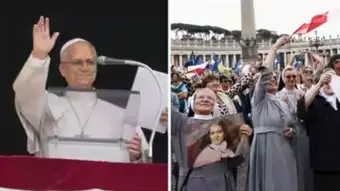 'Thank you for your prayers': Pope Leo XIV makes first public appearance after surgery