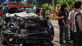 Three, including two women, killed as speeding car hits two wheeler