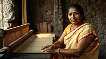 What Maheshwari Fabric from Madhya Pradesh Reveals About the Layered History of Indian Textile Trade