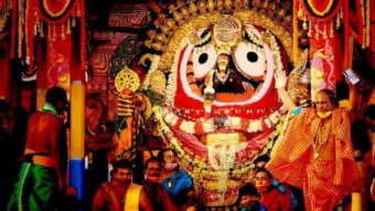 ରଥ ଉପରେ ମହାପ୍ରଭୁଙ୍କ ଦୁର୍ଲ୍ଲଭ ସୁନାବେଶ
