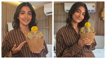 సీడ్ గణేశుడిని స్వీకరించిన పూజా హెగ్డే