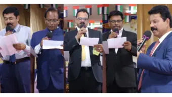 ஷார்ஜா இந்தியன் அசோசியேஷன்.. புதிய நிர்வாகிகள் பதவியேற்பு.. தலைவராக கே. பாலகிருஷ்ணன் பொறுப்பேற்பு