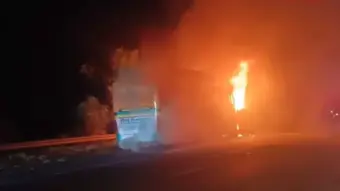 Nine passengers killed as sleeper bus catches fire, driver smokes amidst driving, ignored burning smell