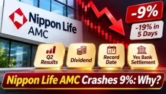 Nippon Life AMC shares crash 9%, down 19% in 5 days - Why? Dividend, record date, Q2 results, Yes Bank bond settlement