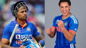 Abhishek Sharma Creates T20I History, Surpasses Suryakumar Yadav's Six-Hitting Record