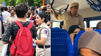 CJP Protest: Detained Protesters Taken to Chhatrasal Stadium