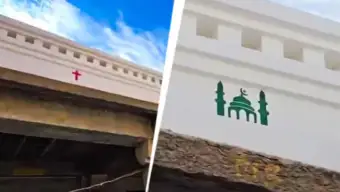 Cross And Masjid Mark : कर्नाटकामध्ये मंदिराच्या भिंतींवर क्रॉस आणि मशीद यांचे चित्र काढल्याची घटना